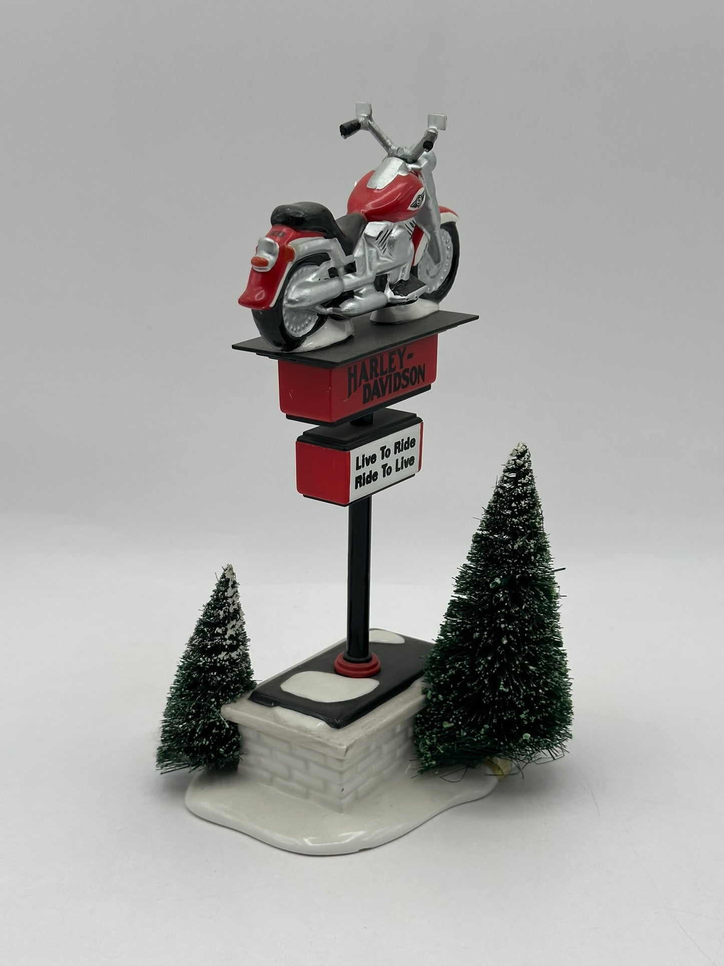 Department 56 - Harley-Davidson Sign - Original Snow Village