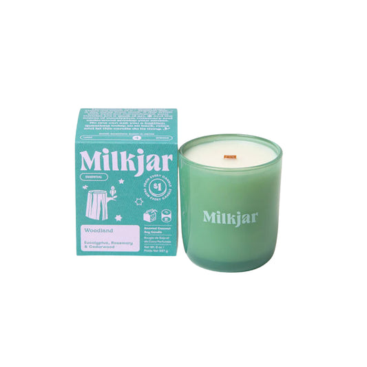 Milk Jar - Woodland - Candle