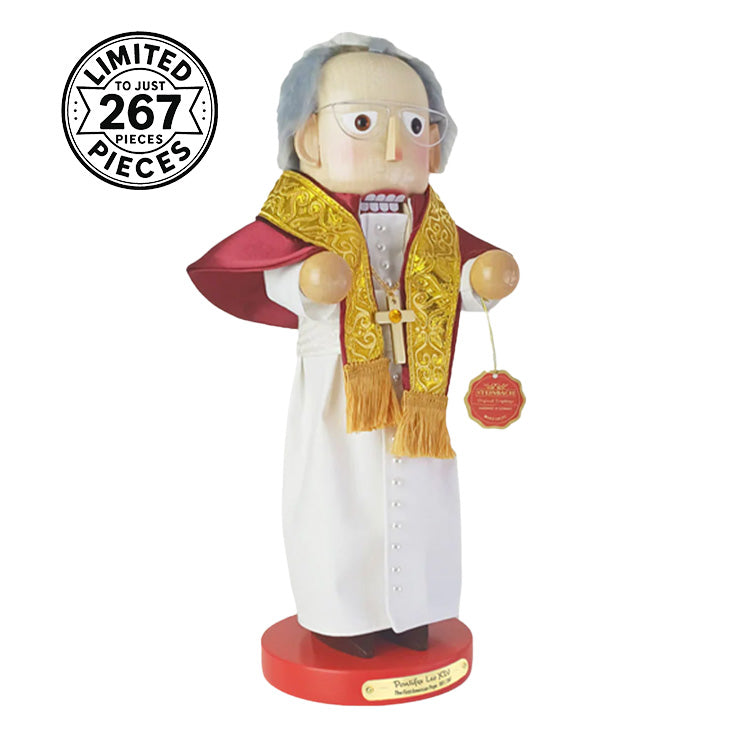Steinbach Nutcracker - Pontifex Leo XIV – The First American Pope 16"