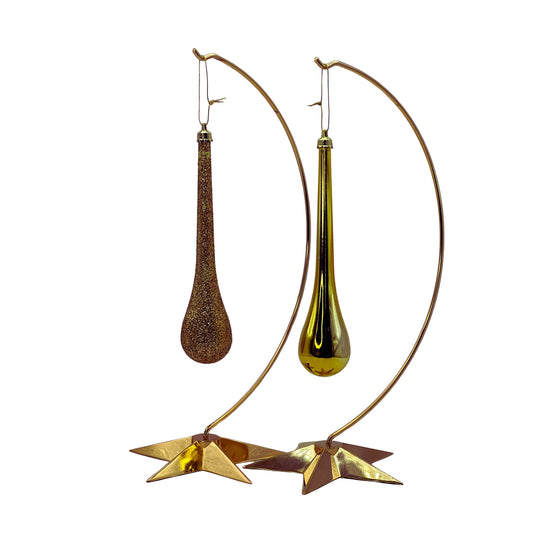Gold Teardrop Ornaments 7" – Rental Only