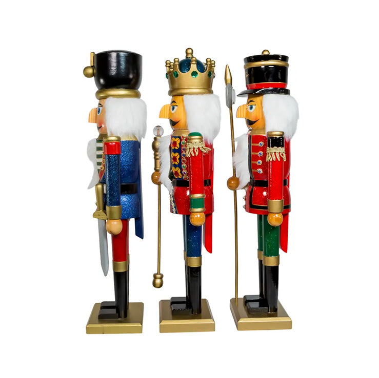 Kurt S. Adler Nutcrackers - King and Soldiers 20" (Set of 3)