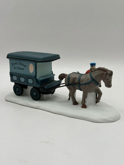 Department 56 - River Street Ice House Cart - Christmas in the City