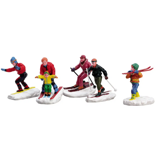 Lemax - Winter Fun Figurines, Set Of 5