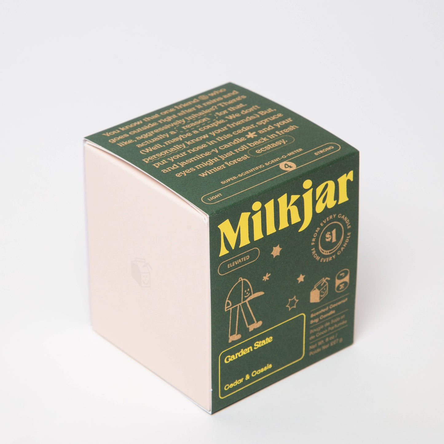 Milk Jar - Garden State - Candle