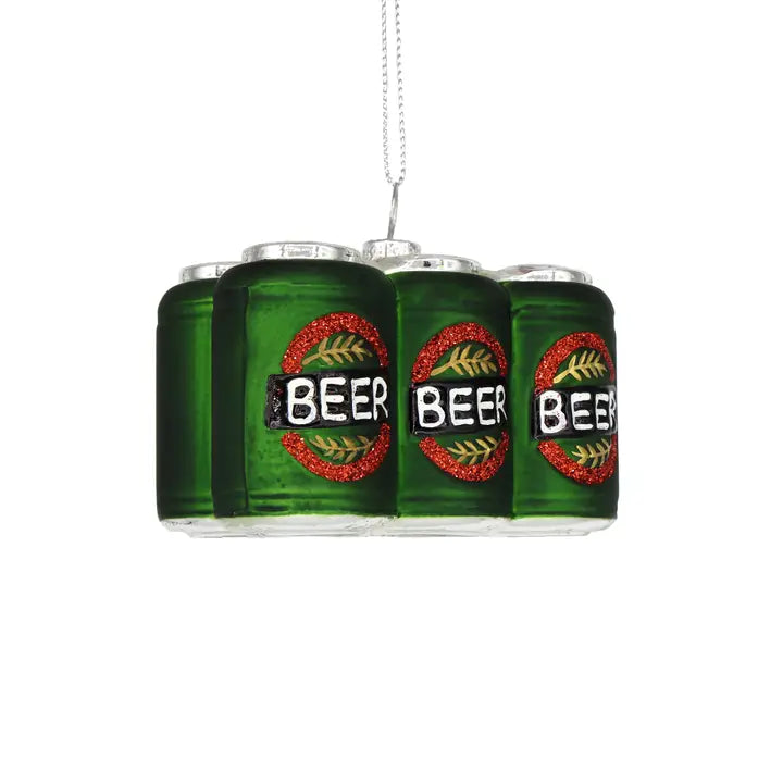 Six-Pack of Beer Glass Ornament