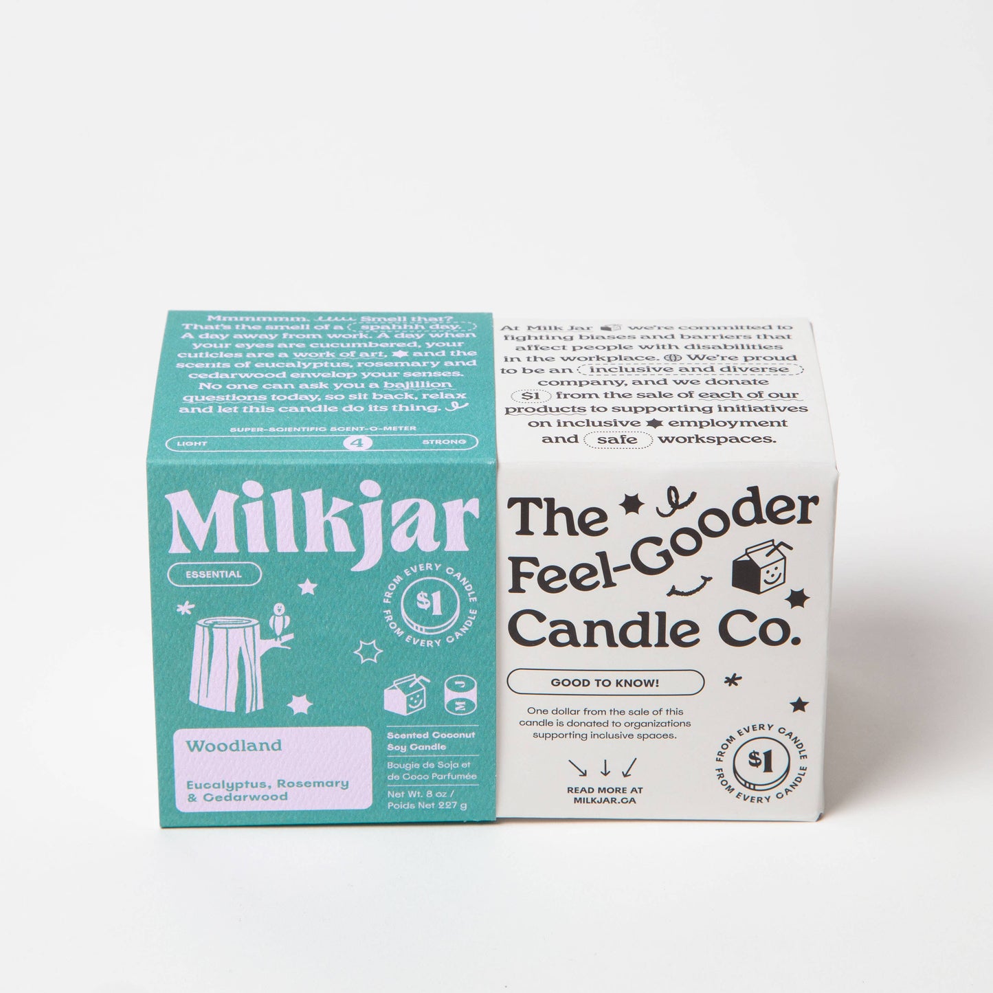 Milk Jar - Woodland - Candle