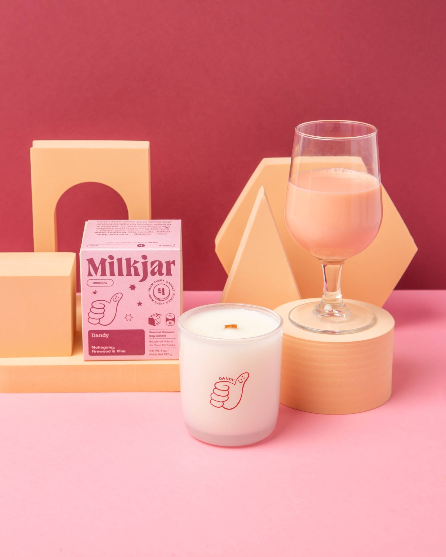 Milk Jar - Dandy - Candle