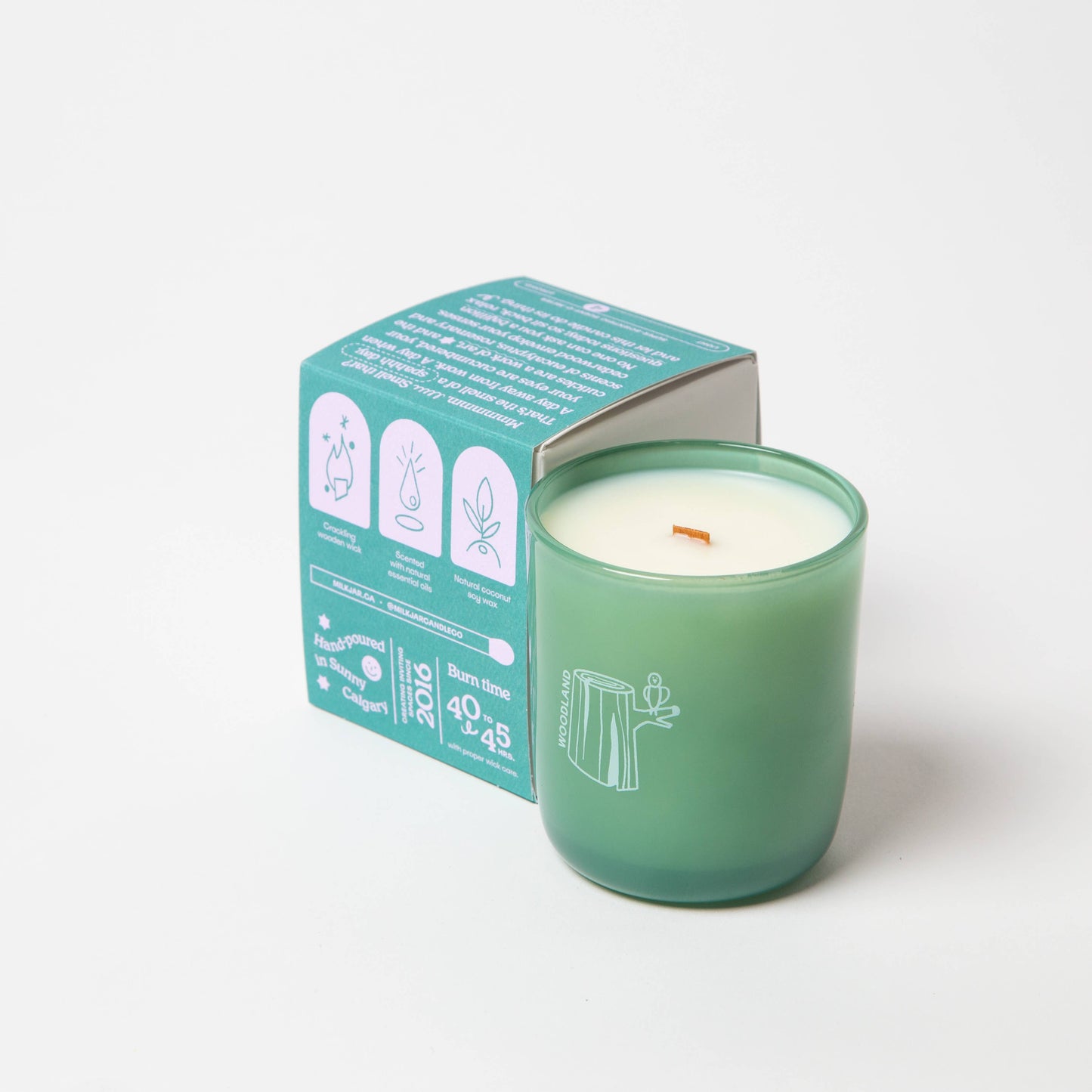 Milk Jar - Woodland - Candle