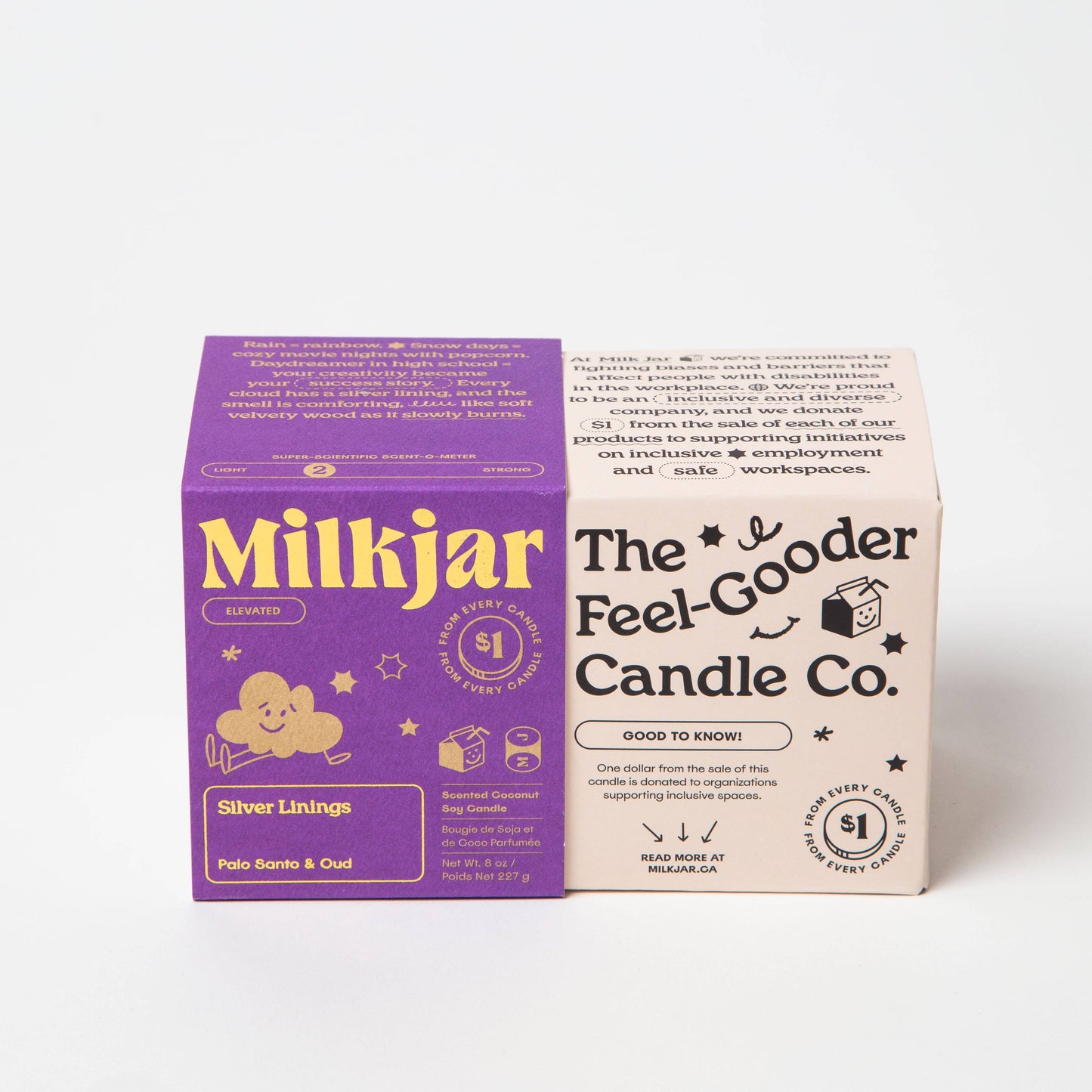 Milk Jar - Silver Linings - Candle