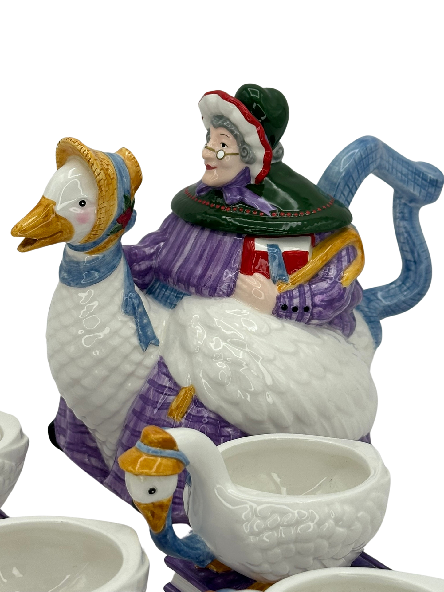 Department 56 - “Mother Goose” Teapot & Cups Set - Storybook Collection