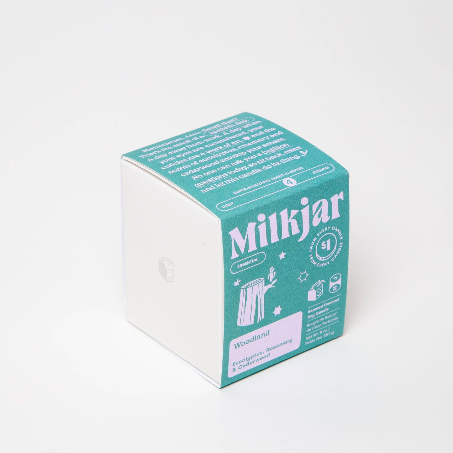 Milk Jar - Woodland - Candle