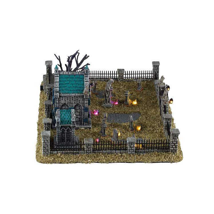 Lemax Spooky Town - Misty Crypt Graveyard