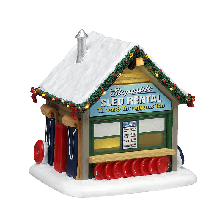 Lemax - Slopeside Sled Rental